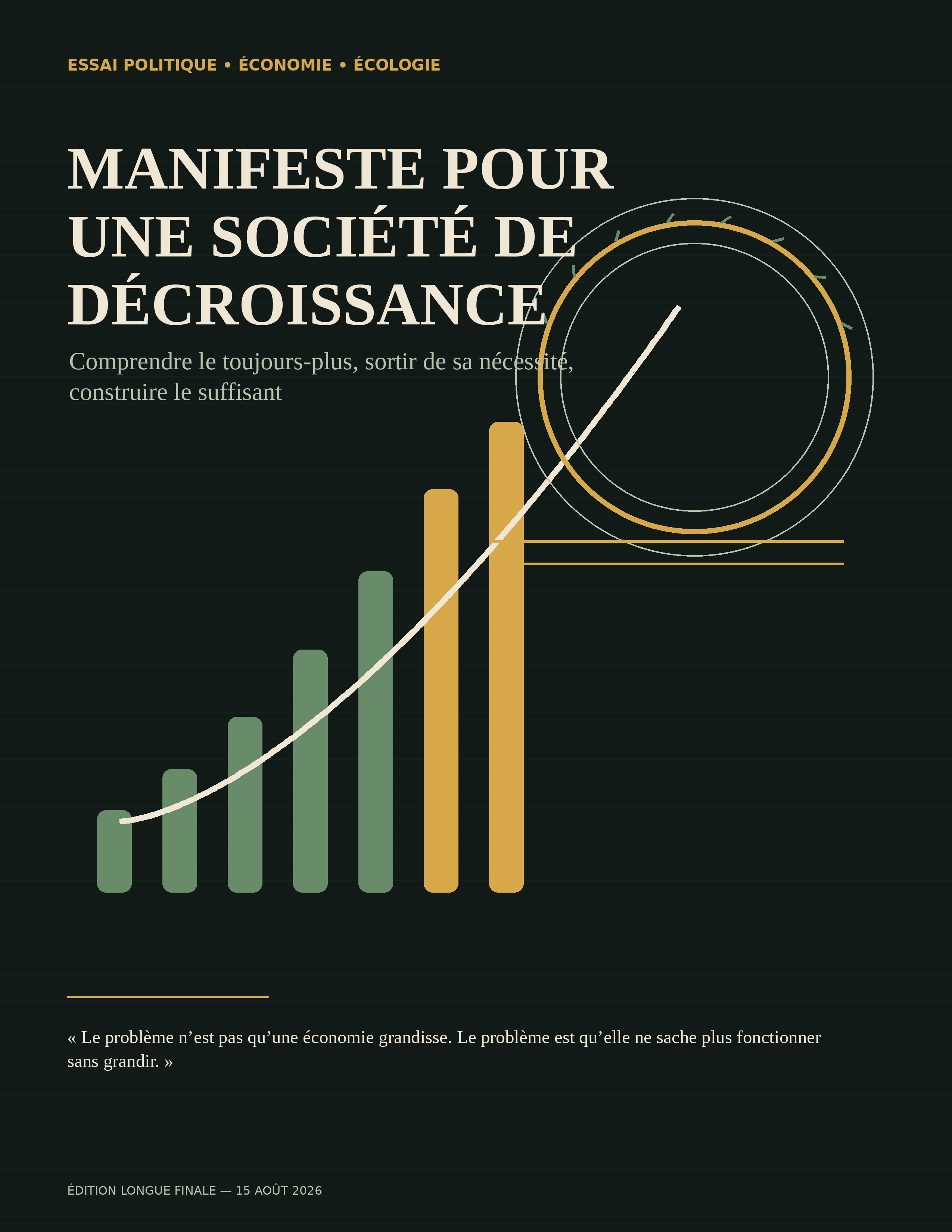 Couverture de Manifeste pour une société de décroissance