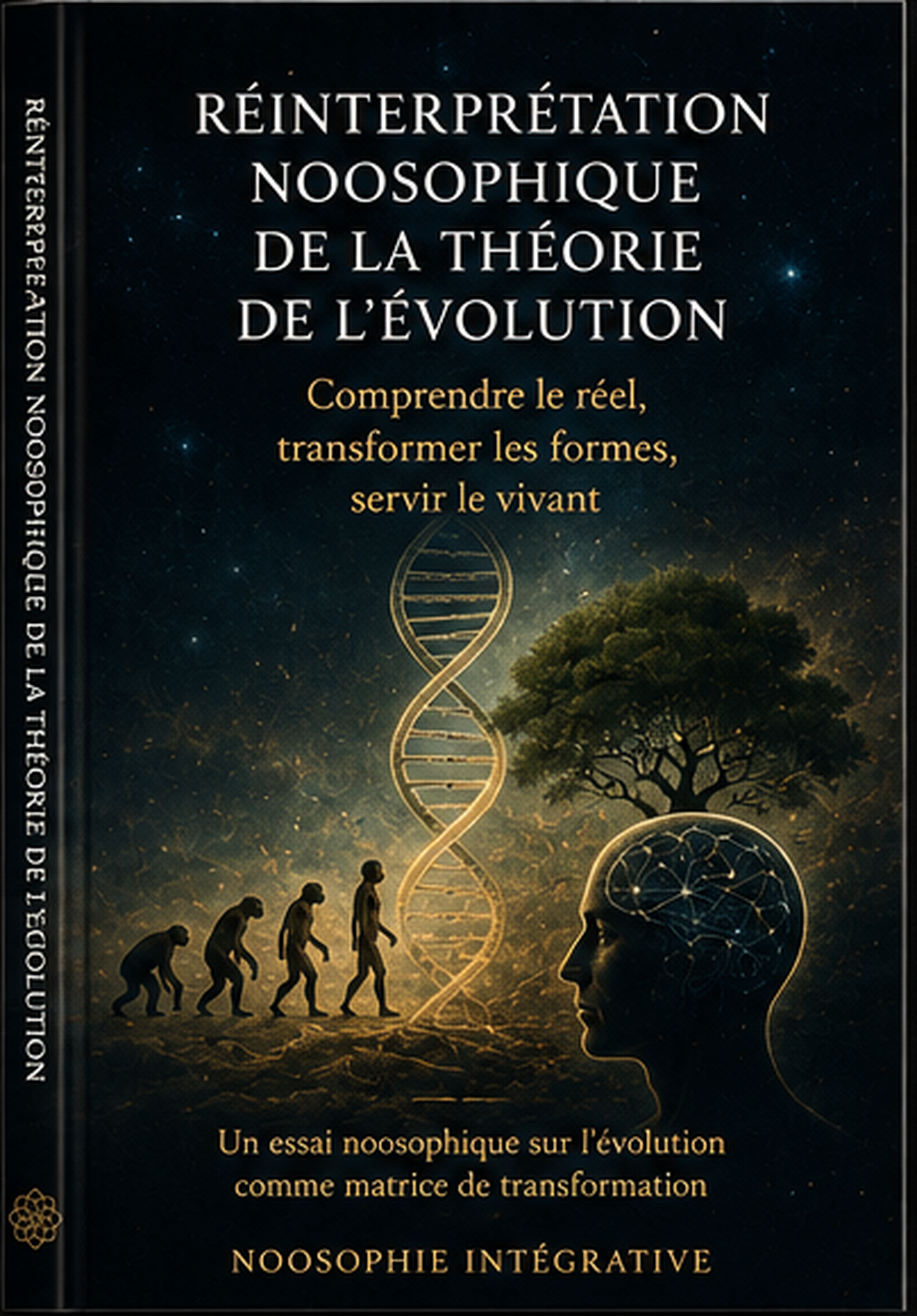 Couverture de Réinterprétation noosophique de la théorie de l’évolution